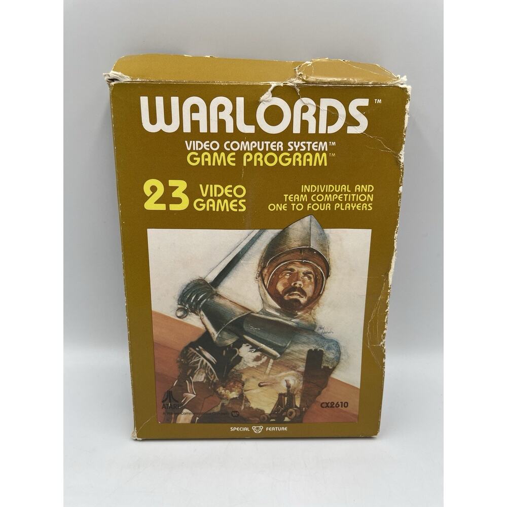 Warlords (Atari 2600, 1981) Game In Box, TESTED